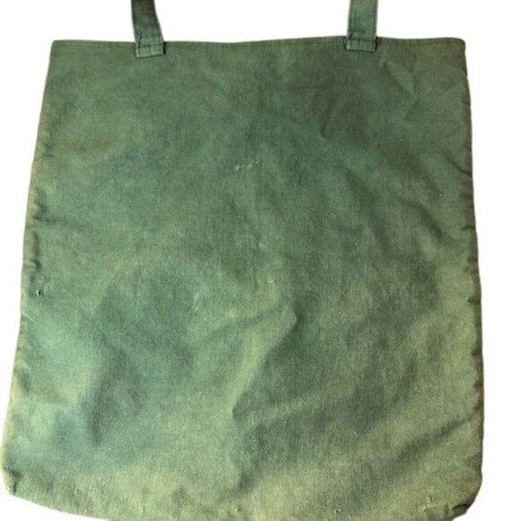 Vintage Tapestry Cat Christmas Tote Bag With Green Back & Handles - Picture 5 of 10